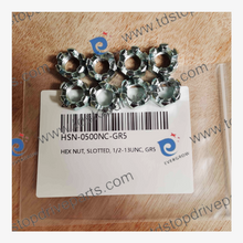 HSN-0500NC-GR5 HEX NUT, Slotted, 1/2-13UNC, GR5