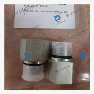 H15-2006-12-12 Adapter, HEX, FEM 3/4 NPT, MALE 3/4 ORB
