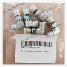 H15-520220-04-04 ELL 90°, Male 1/4 ORFS, Male 1/4 ORB