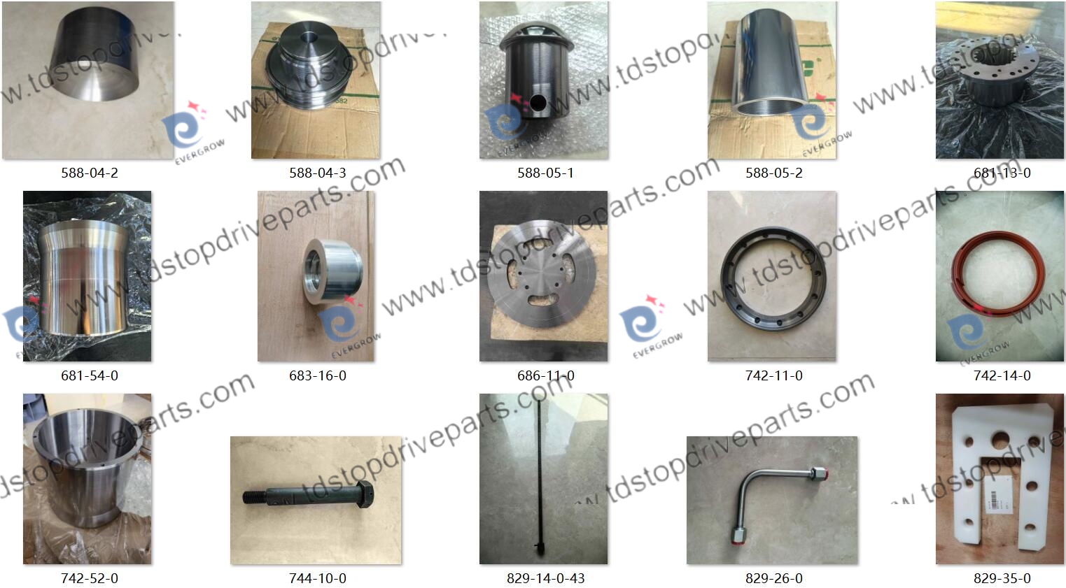 Some recent deliveries for Canrig top drive spare parts