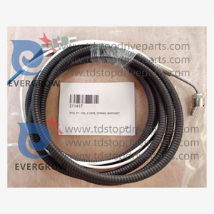 E11417 RTD, PT-100, 3Wire, Spring Bayonet